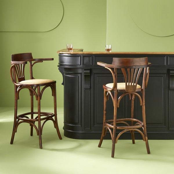 Chaise de bar bouleau massif ESTAMINET